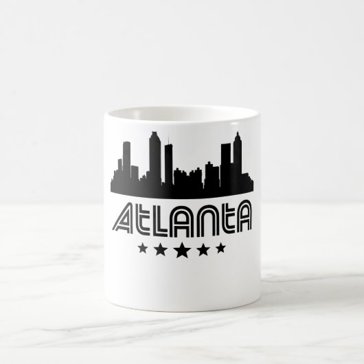 Retro Atlanta-Skyline Kaffeetasse (Mittel)