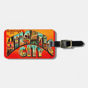 Retro Atlantic City Gepäckanhänger