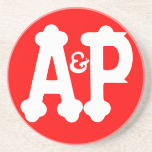 Retro Atlantic & Pacific Lebensmittelgeschäft Unte Getränkeuntersetzer