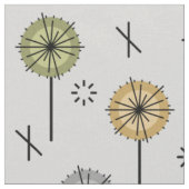 Retro-Atom-Blumen Mehrfarbig Stoff (Nahaufnahme)