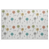 Retro-Atom-Blumen Mehrfarbig Stoff (Fat Quarter (45,7 x 55,9 cm))