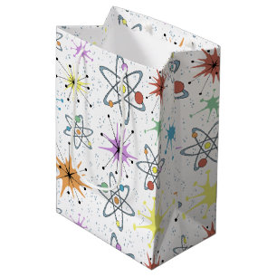 Retro Atom Mittlere Geschenktüte