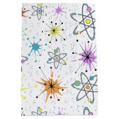 Retro Atom Mittlere Geschenktüte (Rückseite)