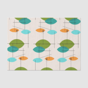 Retro-Atom-Mobil-Muster-Tissue-Papier Seidenpapier