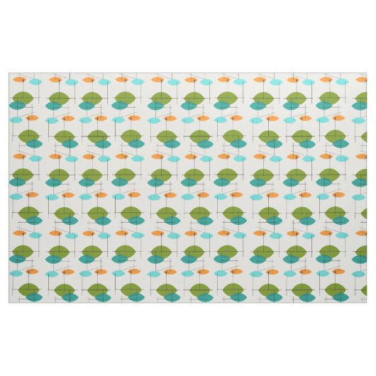 Retro-Atom-Mobil-Pattern-Stoff Stoff (Yard (91,4 cm))