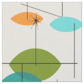 Retro-Atom-Mobil-Pattern-Stoff Stoff (Nahaufnahme)