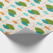 Retro-Atom-Mobile-Muster-Geschenkpapier Geschenkpapier (Ecke)