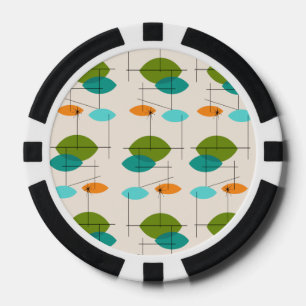 Retro-Atom-Mobile-Muster-Pokerchips Pokerchips