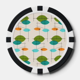 Retro-Atom-Mobile-Muster-Pokerchips Pokerchips