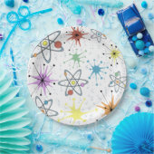 Retro Atom Pappteller (Party)