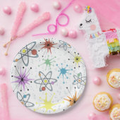 Retro Atom Pappteller (Party)