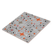 Retro-Atom-Sternenburst-Design Fliese (Seite)