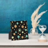 Retro-Atom-Sternenexplosion-Midcentury-Muster Fotoplatte (InSitu)