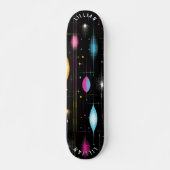 Retro-Atom-Sternenexplosions-Skateboard-Design Skateboard (Vorne)