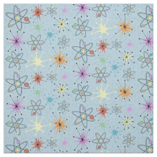 Retro Atom Stoff