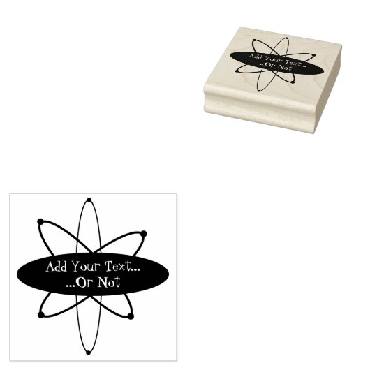 Retro Atoma Age Label Gummi Art Briefmarke Gummistempel (Stempel)