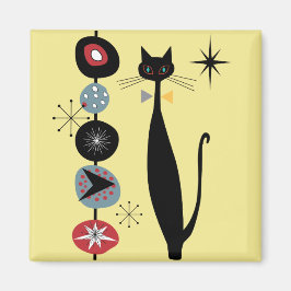 Retro Atoma Era MCM Cool Cat Magnet v1