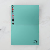 Retro Atoma Era MCM Cooler Cat Moon Jeden Anlaß Karte (Innenseite)