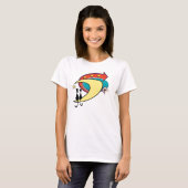 Retro Atoma Era Mitte Jahrhundert Moderne Katzen & T-Shirt (Vorne ganz)