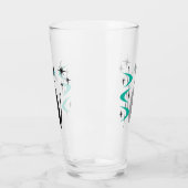 Retro Atoma Era Mitte Jahrhundert Moderne MCM Kitt Glas (Links)