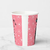 Retro Atoma Era Mitte Jahrhundert Moderne MCM Schw Pappbecher (Links)