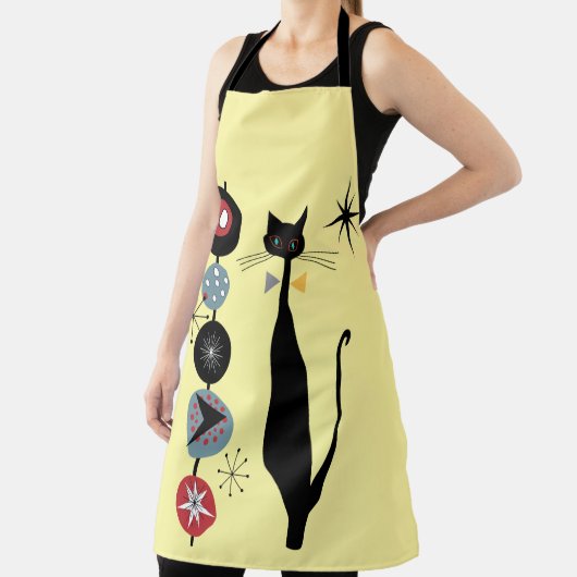 Retro Atoma Mitte Jahrhundert Moderne Coole Katze Schürze (InSitu)