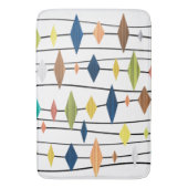 Retro Atomage Art Diamonds 1 Badematte (Vorderseite Vertikal)