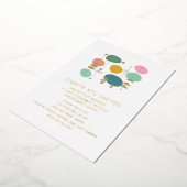 Retro Atomage Mid Mod Engagement Party Gold Folieneinladung (Gedreht)