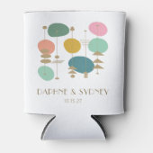 Retro Atomage Mitte Jahrhundert Moderne, maßgeschn Dosenkühler (Vorderseite)