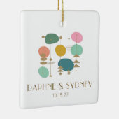 Retro Atomage Mitte Jahrhundert Moderne, maßgeschn Keramikornament (Rechts)