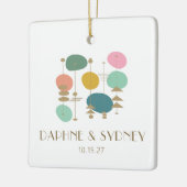 Retro Atomage Mitte Jahrhundert Moderne, maßgeschn Keramikornament (Links)