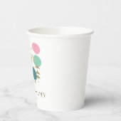 Retro Atomage Mitte Jahrhundert Moderne, maßgeschn Pappbecher (Links)