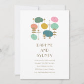 Retro Atomage Mitte Jahrhundert Moderne schicke Ho Einladung (Vorderseite)