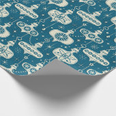 Retro Atomage Weihnachtsschmuck ©studioxtin Geschenkpapier (Ecke)