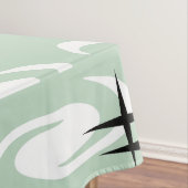 Retro Atomage Wirbel Sterne Muster grün Tischdecke (Beispiel)