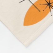 Retro-Atomar-Muster-Fliesblanke Fleecedecke (Ecke)