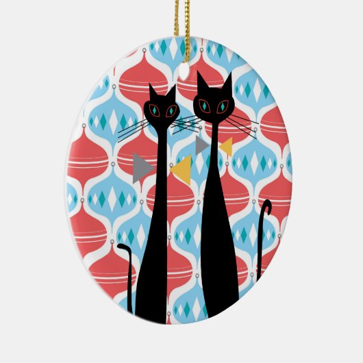 Retro Atomära-Mitte des Jahrhunderts moderne coole Keramik Ornament (Rechts)