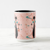 Retro Atomära-Mitte des Jahrhunderts moderne coole Tasse (Zentrum)