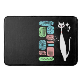 Retro Atomära-Mitte- des Jahrhundertsmoderne coole Badematte