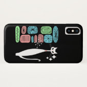 Retro Atomära-Mitte- des Jahrhundertsmoderne coole Case-Mate iPhone Hülle (Rückseite (Horizontal))