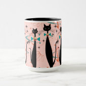 Retro Atomära-Mitte- des Jahrhundertsmoderne coole Tasse (Zentrum)