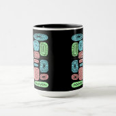 Retro Atomära-Mitte- des Jahrhundertsmoderne coole Tasse (Zentrum)