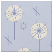 Retro Atomare Blume blau gelb Stoff (Nahaufnahme)