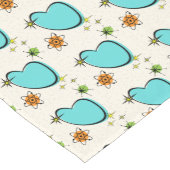 Retro Atomboomerang und Sternexplosionen Tischläuf Kurzer Tischläufer (Ecke)