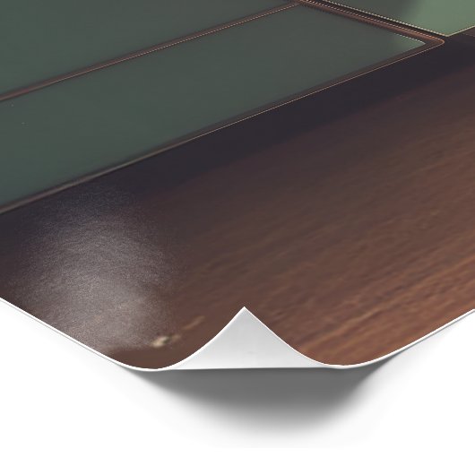 Retro-Atombüro-Surreal-Kunst Poster (Ecke)