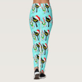 Retro Atomcat Mitte des Jahrhunderts Moderne Weihn Leggings (Rückseite)