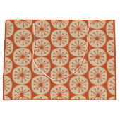 Retro Atomdots Mitte des Jahrhunderts Modernes Mus Große Geschenktüte (Vorderseite)