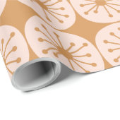 Retro Atomdots Mitteljahrhundert Moderner 50er Pin Geschenkpapier (Rolleneckpunkt)