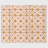 Retro Atomdots Mitteljahrhundert Moderner 50er Pin Geschenkpapier (Flach)