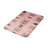 Retro Atomera Diamonds Muster rosa Badematte (Schrägansicht)